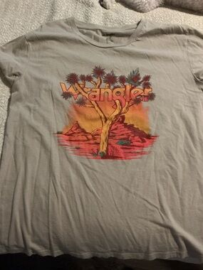 Wrangler Neutral-Tone Crewneck Tee in Light Taupe